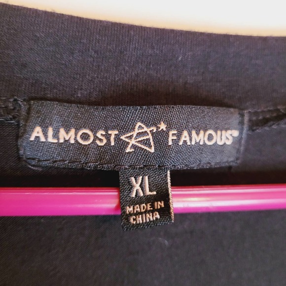 Almost Famous black sporty tshirt dress - Picture 4 of 8
